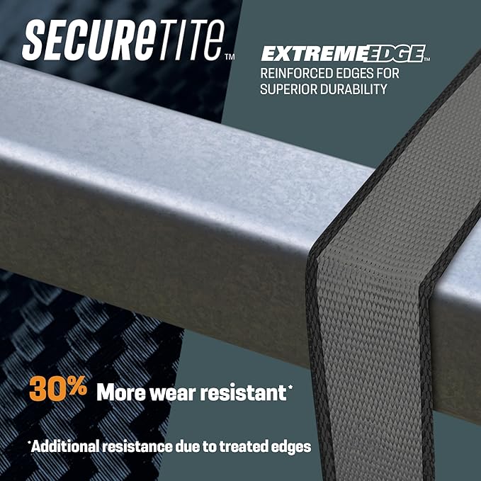 Secure Tite Ratchet Straps, 1' x 12', Vinyl Coated S-Hooks, 500 lbs WLL, 1500 lbs BS (Pack of 24)