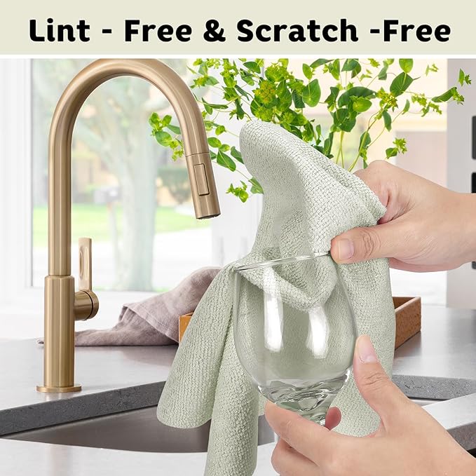 Matthew Microfiber Cleaning Cloth Roll 72Pack (12" x 12") Reusable Paper Towels&Washable Tear Away Towels,Ultra Water Absorbent Lint&Streak Free Cleaning Rags for Glass,Dishwash,Bathroom,Cars-Beige