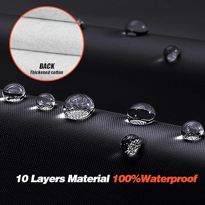 Toyota RAV4 Car Cover 100% Waterproof All Weather, Gift with Towel, 10 Layers Car Cover Custom Fit 2006-2026 Toyota RAV4, Outdoor Full Exterior Cover Rain Sun UV Protection with Door Zipper.