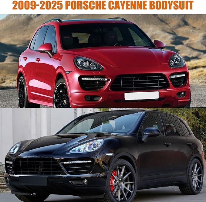 Waterproof Car Cover Replace for 2009-2025 Porsche Cayenne, 6 Layers All Weather Full Car Covers with Zipper Door & Windproof Bands for Snow Rain Dust Hail Protection (Cayenne)