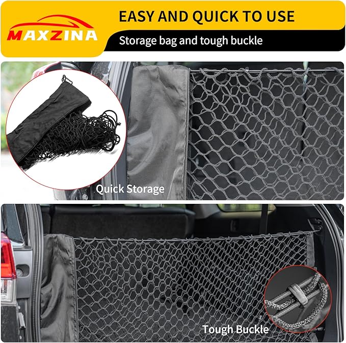 Cargo Net Compatible with 2020-2025 2026 Hyundai Palisade Truck Bed Cargo Net 3.12'×1.02' Double Layer Envelope Style Dense Mesh Trunk Organizer for 2025 Exterior Accessories