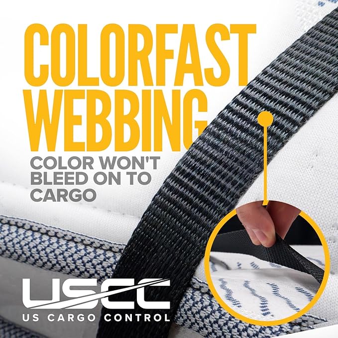 US Cargo Control Endless Ratchet Straps 1 Inch x 30 Foot (8 Pack), Hookless Ratchet Straps 30 FT, 1,500 LBS Break Strength, 1 Inch Tie Downs for Motorcycles, Bikes, Pallets, Kayaks, and Bundling