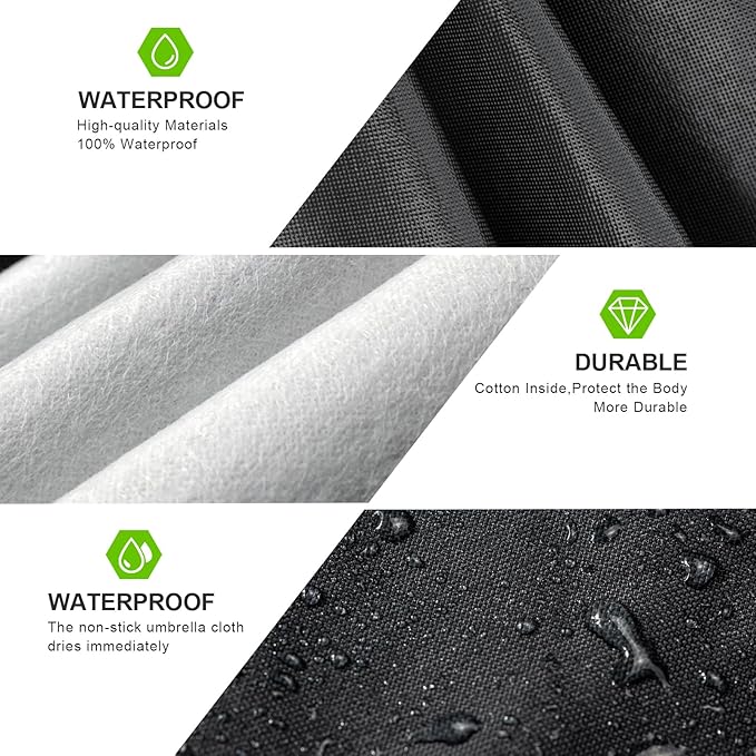 KouKou SUV Cover Waterproof All Weather, 7 Layers Outdoor SUV Car Covers for Automobiles, Universal Fit Toyota RAV4, Honda CRV, Nissan Murano, Jeep Cherokee, Subaru Outback ect.(Length 182-190 inch)