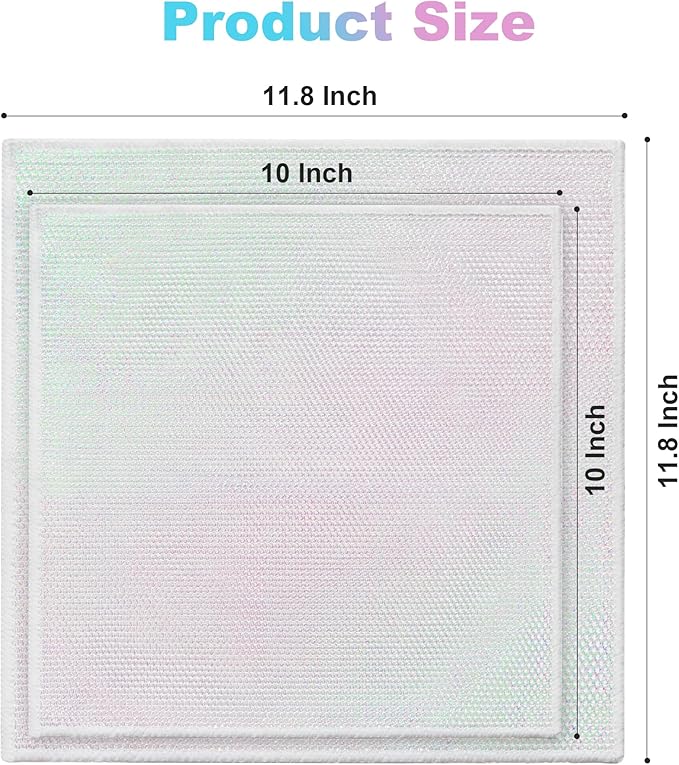 JOYMOOP Multipurpose Wire Dish Rags 11.8" x11.8", Rainbow Laser Dish Cloths for Washing Dishes, Reusable Cleaning Cloths, Non-Scratch Dishwashing Rags for Dishes, Glass, Stainless Steel - 20 Pack