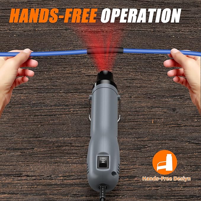 Mini Heat Gun 482℉ & 662℉ 2-Modle Temperature Control, Overload protection Ergonomic Design pistola de calor,Mini heat gun' for crafting，shrink tubing，vinyl wrap，resin