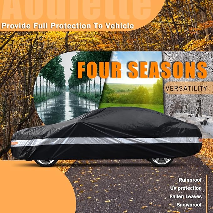 Chevrolet Car Cover Custom-Fit Car Cover for Chevrolet Camaro, Waterproof All-Weather Car Cover, Lightweight Full Exterior Cover for Outdoor Protection Against Sun, Rain, Dust, Snow, and Wind.