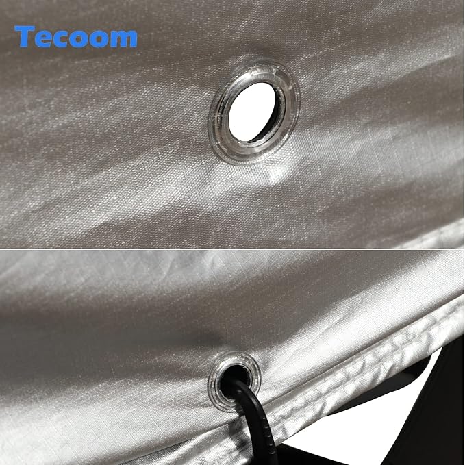 Tecoom 600D Heavy Duty Multiple Layers Car Cover Waterproof All Weather Fit for Ford Crown Victoria, Cadillac DTS Mercury Grand Marquis Lincoln Continental Town Car Chevy Caprice etc. Soft Fleece/Lock