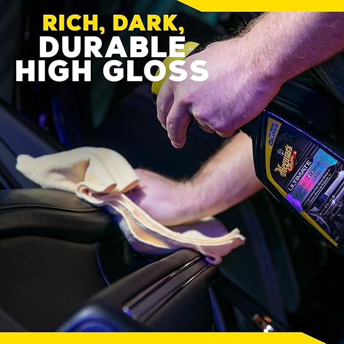 Meguiar's G220216 Ultimate Insane Shine Protectant,Car Cleaning Spray That Creates a Lasting and Glossy Shine,Auto Care Product Safe for Exterior and Interior Surfaces,16 Oz,(Pack of 2)