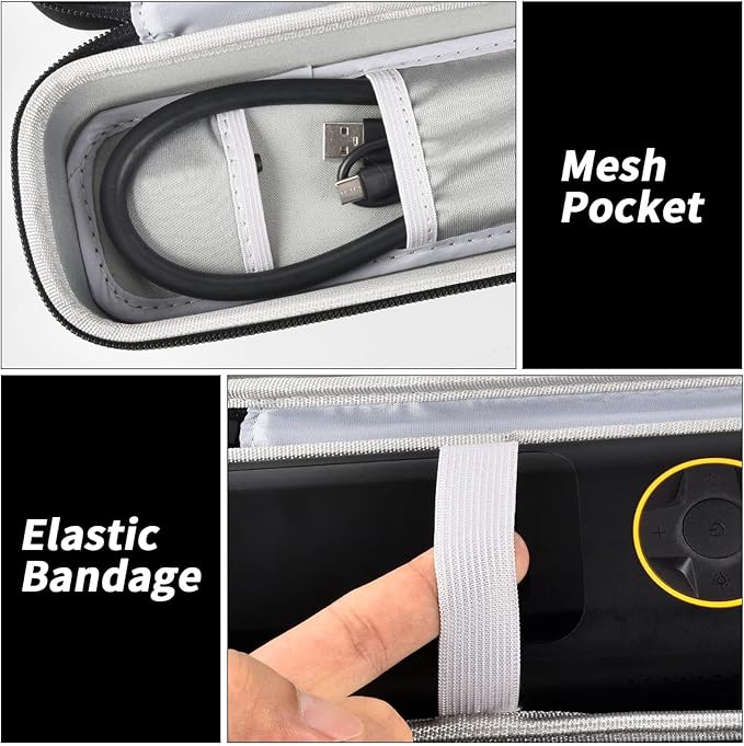 Case Compatible with Fanttik X8 for APEX/APEX EV Tire Inflator Portable Air Compressor. Storage Holder for Hafuloky for Woowind for ILTIDE for Prilotte Air Pump (Box Only) -Grey