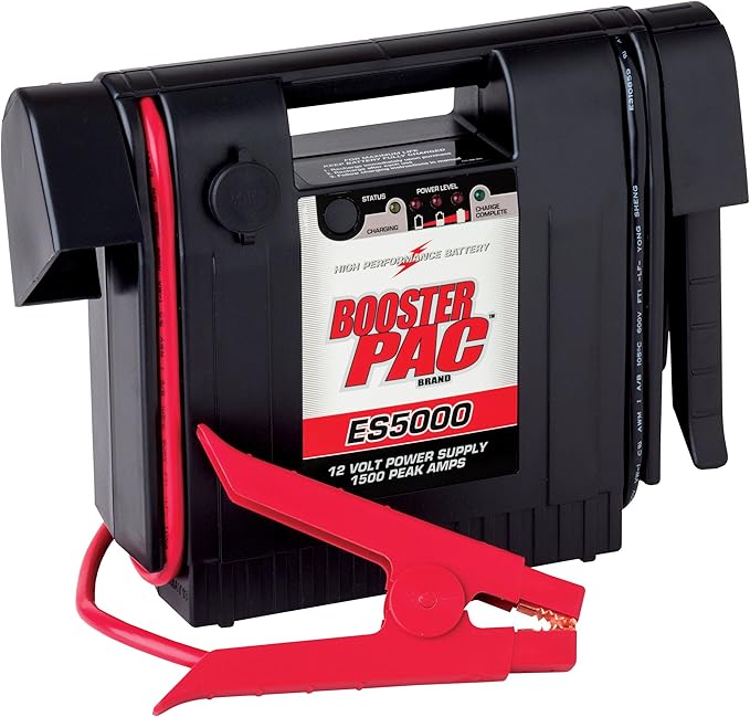 Booster PAC ES5000 1500 Peak Amp 12V Jump Starter and Clore Automotive Jump-N-Carry JNC660 1700 Peak Amp 12 Volt Jump Starter Bundle