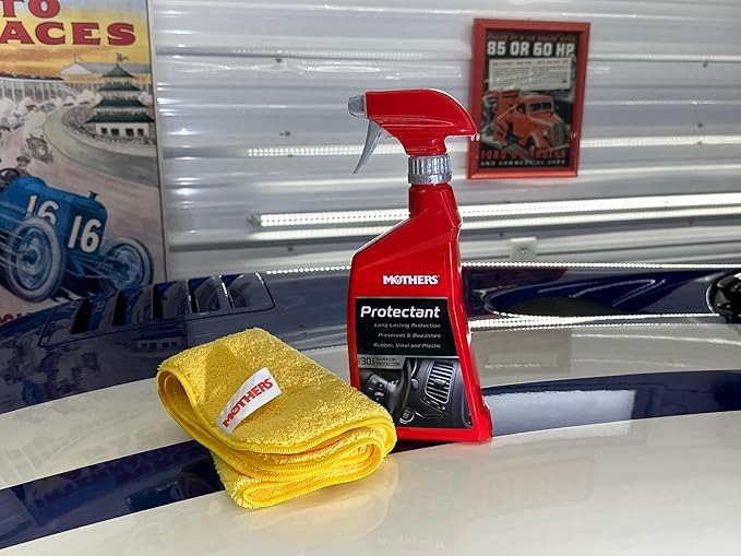 Mothers Protectant, 1 gal. – Long-Lasting UV Protection for Rubber, Vinyl & Plastic, Shields Dash, Trim, Bumpers & Tires from Fading, Cracking & Drying, Restores a Clean OEM Finish (05302)