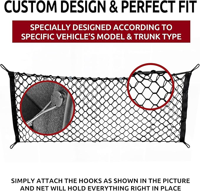 Envelope Style Trunk Cargo Net for LINCOLN MKZ 2013 14 15 16 17 2018 2019 NEW