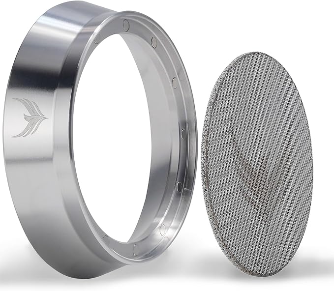 Stainless Steel 58mm Dosing Funnel and Espresso Puck Screen Set For 58 mm Portafilter