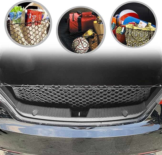 Envelope Style Trunk Cargo Net for Hyundai Sonata Limited SE GLS 2011-2024
