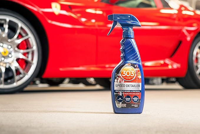 303 Products Speed Detailer - Instantly Shines and Protects Paint - for All Exterior Automotive Surfaces - Cleans Between Washes - UV Protection, 1 Gallon, (30229)