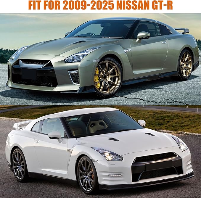Waterproof Car Covers Replace for 2009-2025 Nissan GT-R, 6 Layers All Weather Custom-fit Car Cover with Zipper Door & Windproof Bands for Snow Rain Dust Hail Protection