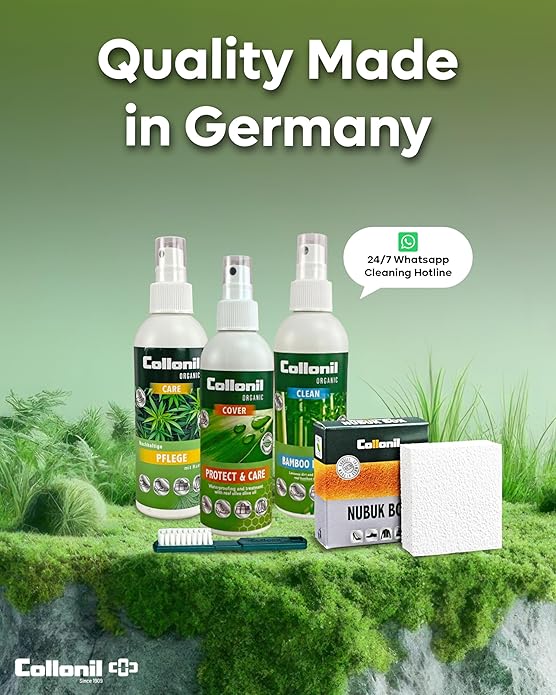Collonil Organic Protect & Care XL 6.76 Fl Oz – Sustainable Protection & Care for Leather & Textiles, Protects Against Dirt, dust & Moisture with Natural Ingredients - Made in Germany