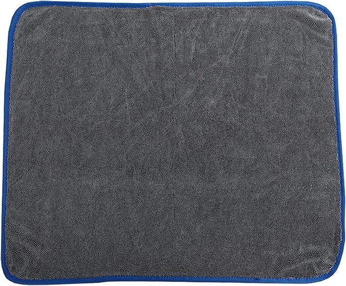 Furfox Pro-Grade Car Wash Towels (2-Towels) - Heavy Duty 600GSM Absorbent Microfiber Cloth for Car Detailing, RV Cleaning, Window Drying - 19.7x23.6 Inch Scratch-Free Towels - Gray