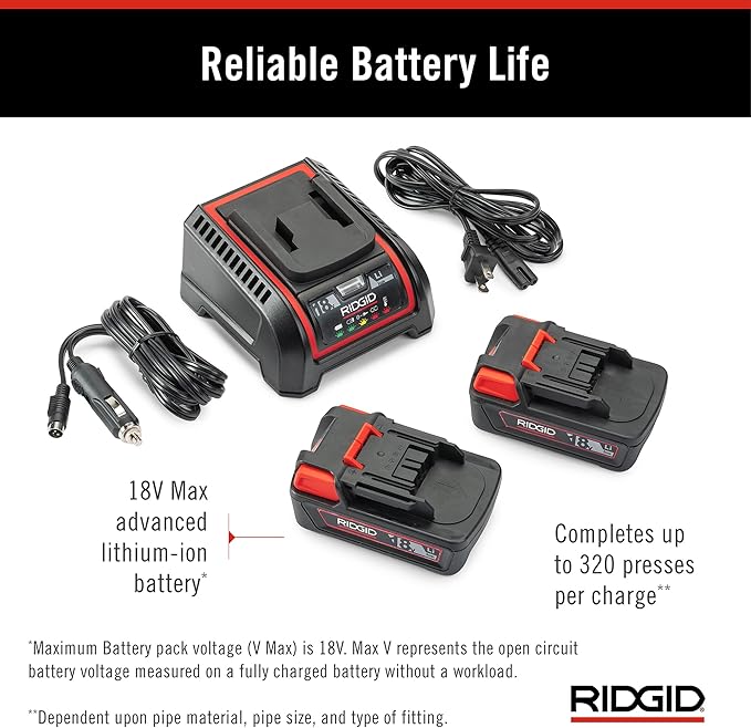 RIDGID 67223 Model RP 351 ProPress Standard Press Tool, Pressing Tool with Bluetooth Connectivity and LED Interface