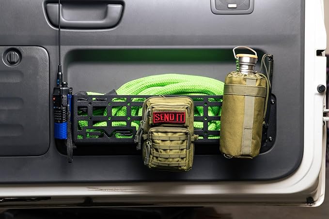 Molle Door Pocket for the 2003-2009 Lexus GX 470 | Cargo Net Replacement | Steel Pocket to Replace Saggy Factory Net | Great for Molle Bags, Recovery Gear, Tools, Med-Kit, & More | DV8 Offroad