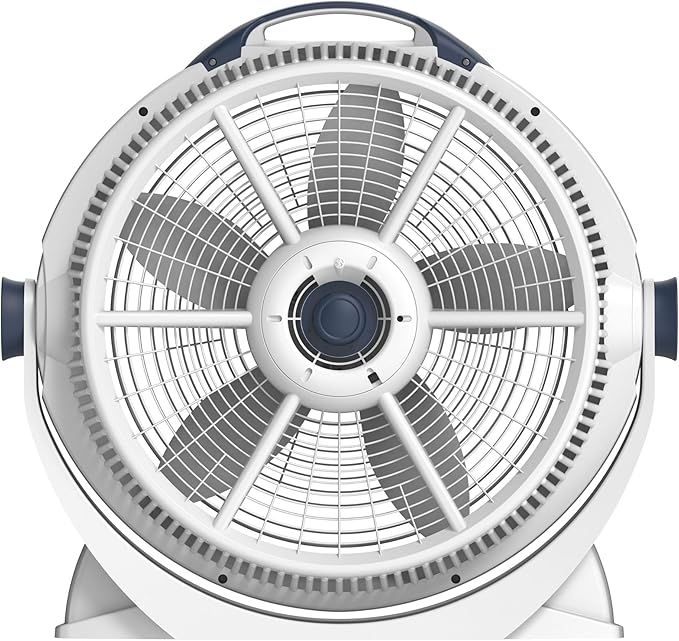 Lasko WINDMACHINE 20" High Velocity Floor Fan with 3 Speeds, 360° Directional Airflow, Portable Air Circulator Fan for Home, Garage & Workshop, Fully Assembled, Gray, 3301