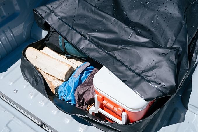 SENYAZON Truck Bed Cargo Bag, Waterproof Pickup Bed Storage, Vehicle Soft-Shell Cargo Carriers, 26 Cubic Feet (51''x40''x22'') Heavy Duty Cargo Bag with 4 Adjustable Bungee Cords