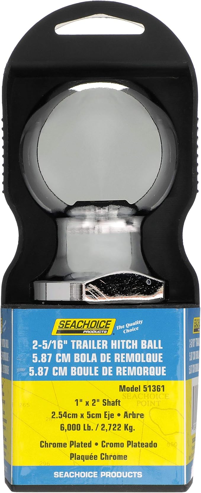 Seachoice Trailer Hitch Ball, Various Sizes and Weight Capacities