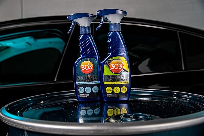 303 Products Spray & Rinse Ceramic Sealant – Quick Ceramic Coating – Water-Activated SiO2 Formula – 6 Months of Protection – Water Repellent Ceramic Spray – Easy to Use – 16 Oz (Pack of 1) (30262)