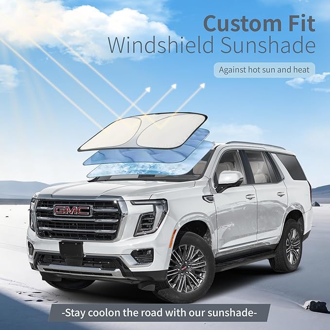 Car Cover Waterproof All-Weather,Heavy-Duty Outdoor Full Exterior Automobiles Snow Cover for SUV 202-218 inch,with Sun Visor,Anti-Scratch Cotton Lining & Zippered,Towel&Storage Bag