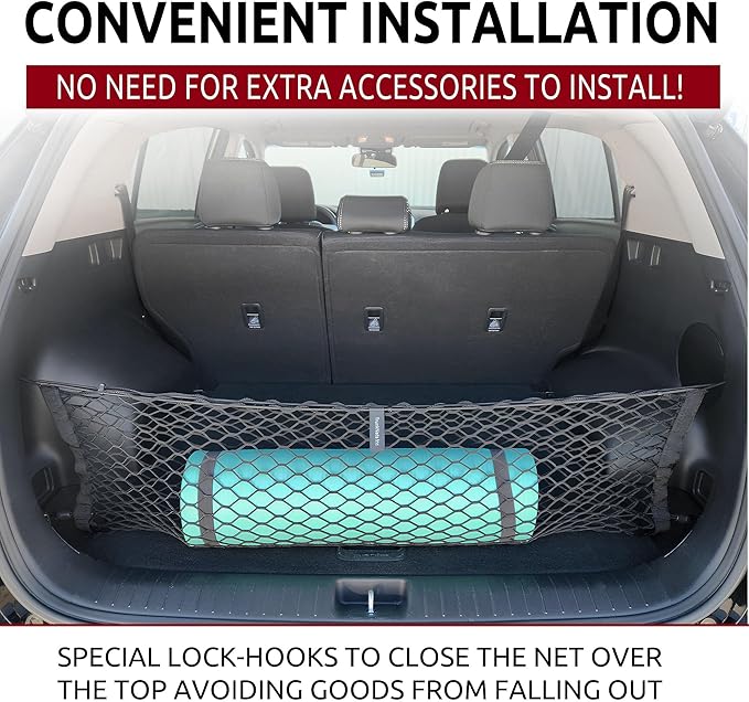 Envelope Style Elastic Trunk mesh Cargo net for kia sportage 2017-2026 - Premium Trunk Organizers and Storage - Luggage net for Crossover kia sportage