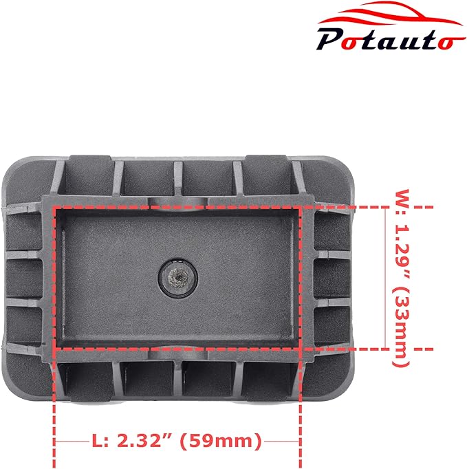 Potauto Upgraded 51718268885/51718233281 Car Jack Lift Pad Puck Support Compatible with BMW 323i 325i 328Ci 330i 645Ci 650i 745i 750i 760i M3 M6 X3 Z8 E46 E63 E64 E65 E66 E52 3 6 7 X3 Z4 Series