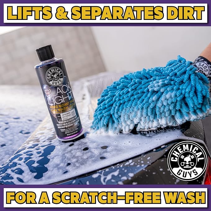 Chemical Guys CWS61964 Black Light Foaming Car Wash Soap (Works with Foam Cannons, Foam Guns or Bucket Washes) for Cars, Trucks, Motorcycles, RVs & More, 64 fl oz (Half Gallon) Black Cherry Scent