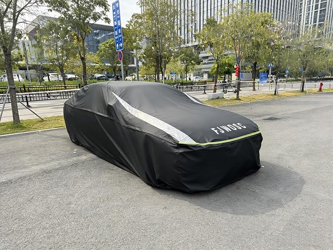 Full Enclosed Car Cover Universal Fit Wrangler 2 Door 1987-2025 YJ/TJ/JK/JL,Kia Soul,Honda fit,Chevy Trax,Encore,Kona/Veloster,HR-V 2015-2022 Fit Small SUV/Hatchback/Jeep Length up to 171 in