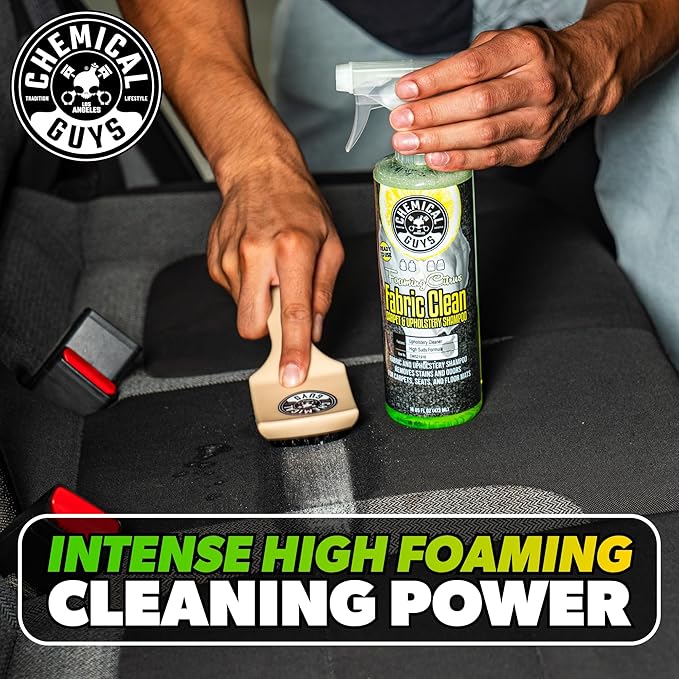 Chemical Guys CWS21916 Foaming Citrus Fabric Clean Carpet & Upholstery Cleaner, Ready to Use, Sprayable (for Carpets, Seats & Floor Mats), Safe for Cars, Home, Office, & More, 16 fl oz, Citrus Scent