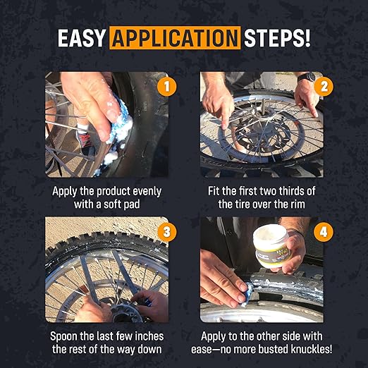 Pro Bud's Tire Mounting Paste - Peerless Lubrication Tire Mounting Lube for Quick Changing and a Secure Fit - Slip-Resistant - 4 oz.