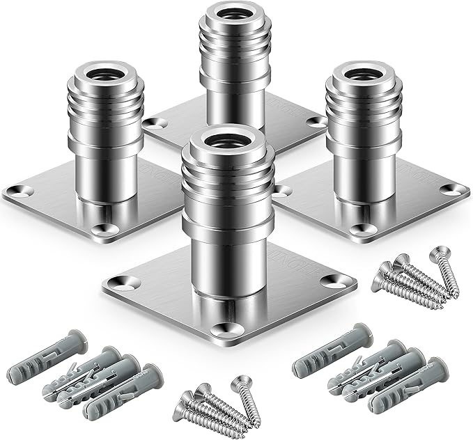 M MINGLE Automatic Foam Cannon Holder, Foam Cannon Wall Mount with 1/4" Quick Connect - 4 Pack