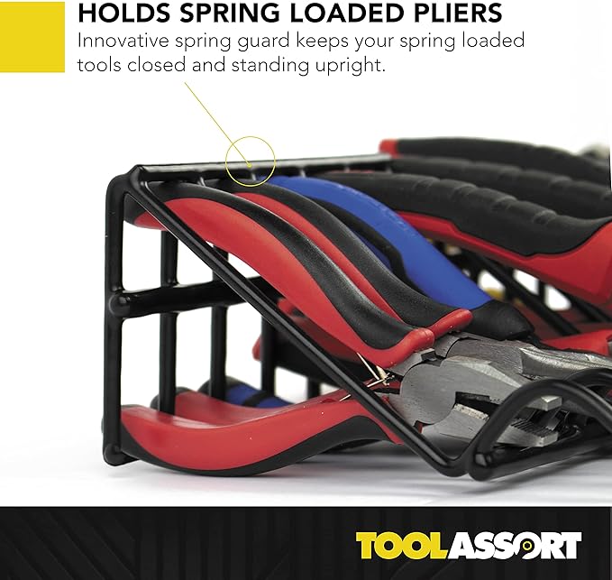 Plier Organizer Rack for Tool Box Storage, Holds Regular and Wide Handle Pliers, Fits Toolbox or Chest Drawers, Durable and Space-Saving Design (1 Pack)