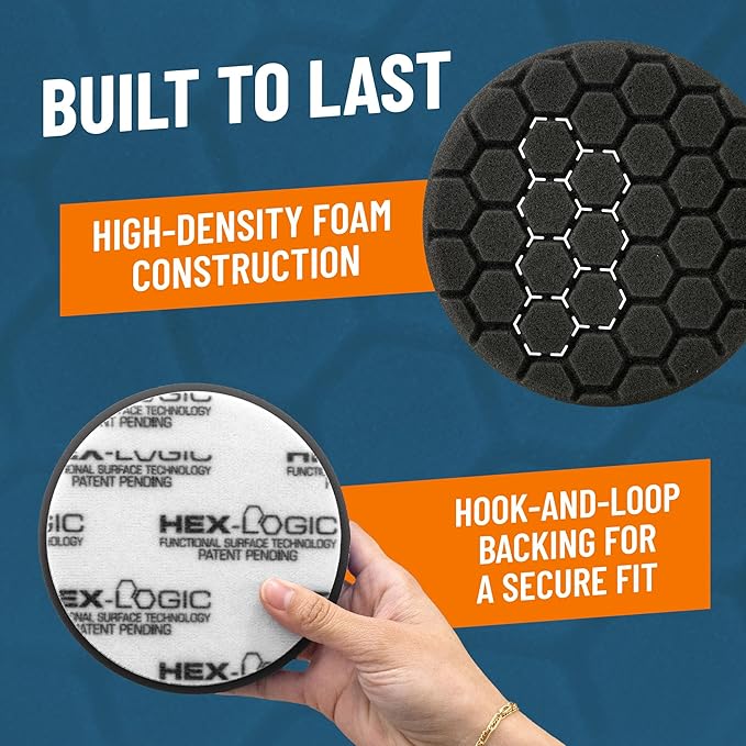 Chemical Guys 5.5" Buffing Pad Sampler Kit - 4 Piece Detailing Set with 3 Professional Foam Car Polishing Pads & 16 oz Polishing Cleaner, for Dual Action and Rotary Polishers Using 5" Backing Plates