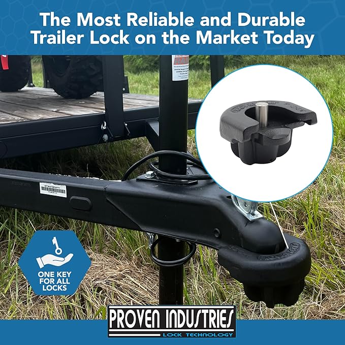 Proven Locks Model S175: 2 inch Trailer Hitch Lock, Fits Select 2 inch Couplers (2 -Inch)