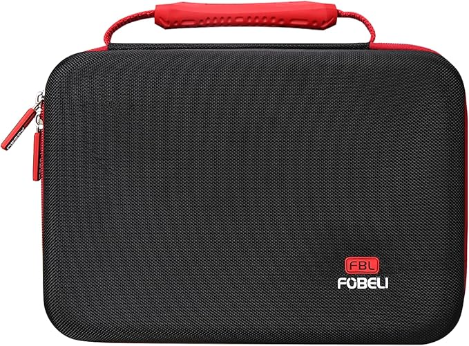 FBLFOBELI Hard Storage Carrying Case for Bullseye Pro/for KeenPower Digital Tire Inflator, Case Only (Red)