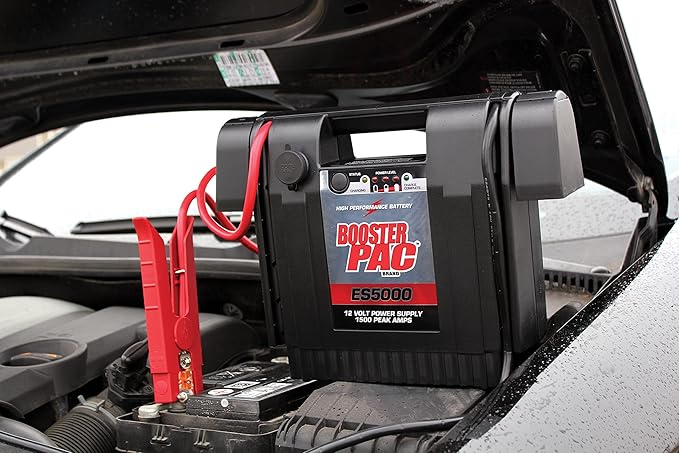 Booster PAC ES5000 1500 Peak Amp 12V Jump Starter and Clore Automotive Jump-N-Carry JNC660 1700 Peak Amp 12 Volt Jump Starter Bundle