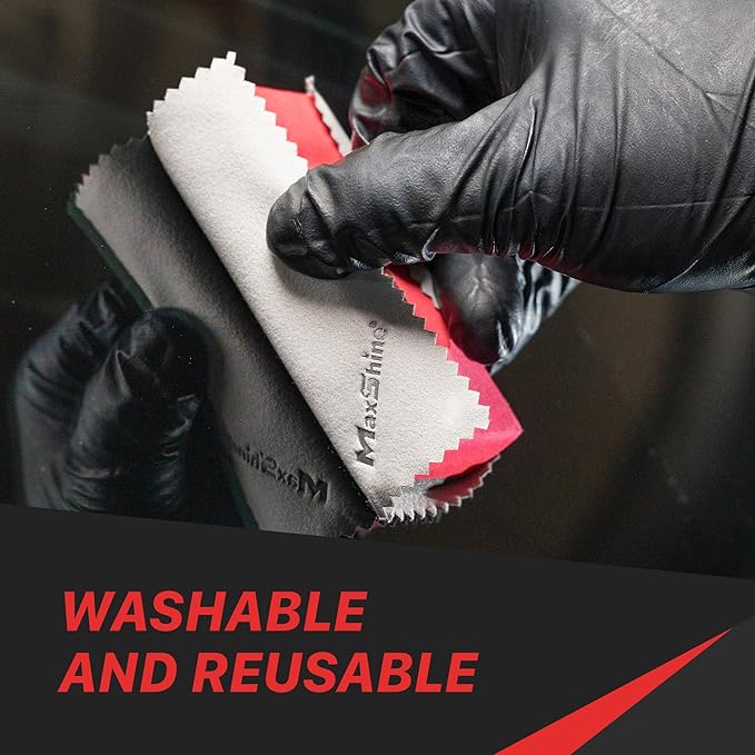 Maxshine Ceramic Coating Applicator & Suede Microfiber Towels Combo - Car Detailing Products