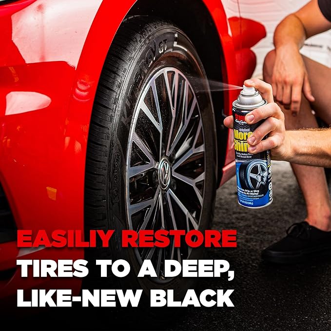 Stoner Car Care 91044-3PK Original More Shine Tire Shine Spray – Tire Dressing Restores Deep Matte Black Finish with Long-Lasting Rain-Resistant Protection, Dry-to-Touch – 12 oz (Pack of 3)
