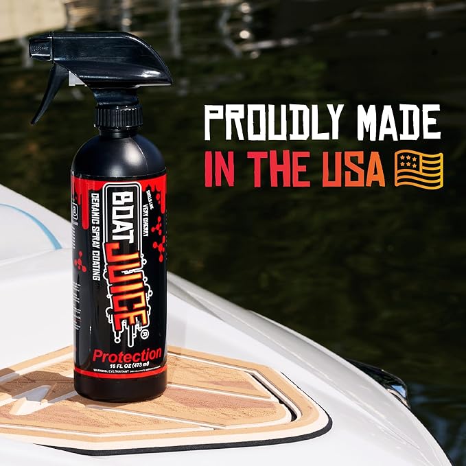 Boat Juice Protection Boat Ceramic Coating Spray - Marine Ceramic Coating for Boats, Ceramic Boat Wax Spray, Marine Wax for Boats - Boat Cleaner, Boat Cleaning Supplies, Boat Accessories