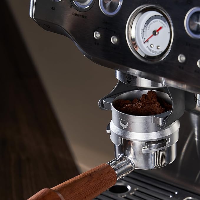 54mm Dosing Funnel Espresso Puck Screen Set KNODOS Grinder Trigger Portafilter Funnel and Filter Compatible with Breville 54mm Portafilters