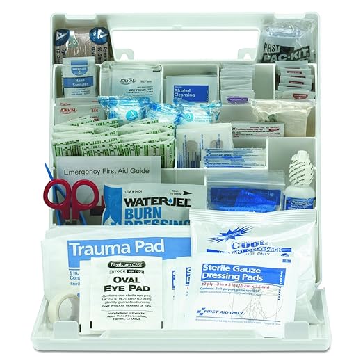 First Aid Only 90639 ANSI A+ 2015 and OSHA Compliant First Aid Kit, 50-Person Emergency First Aid Kit for Business, Home, Car, and Worksites, 183 Pieces
