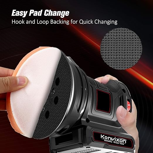 Buffing Polishing Pads 6 Inch - 7Pcs 150mm Face for 6 Inch 150mm Backing Plate, Car Compound Buffing Sponge Pads and Woolen Cutting Polish Pad Kit for Car Polishing and Waxing
