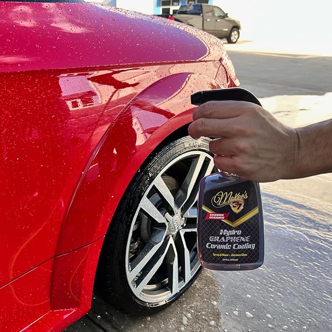 McKee's 37 - Hydro Graphene Ceramic Coating | Easy Spray On Ceramic Coating for Cars | Extreme Shine, Hydrophobic Protection & UV Resistance (22 oz)