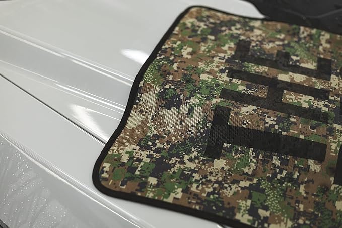 The Rag Company - Slim Dryer Towel - Special Edition Digital Woodland Camo - Ultra-Absorbent Korean Microfiber, Suede Edge, Car Drying Towel, 25" x 35" Camo