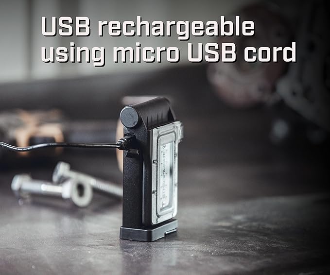 Streamlight 61500 Flipmate 500-Lumen USB Rechargeable Multi-Function Compact Work Light, Black